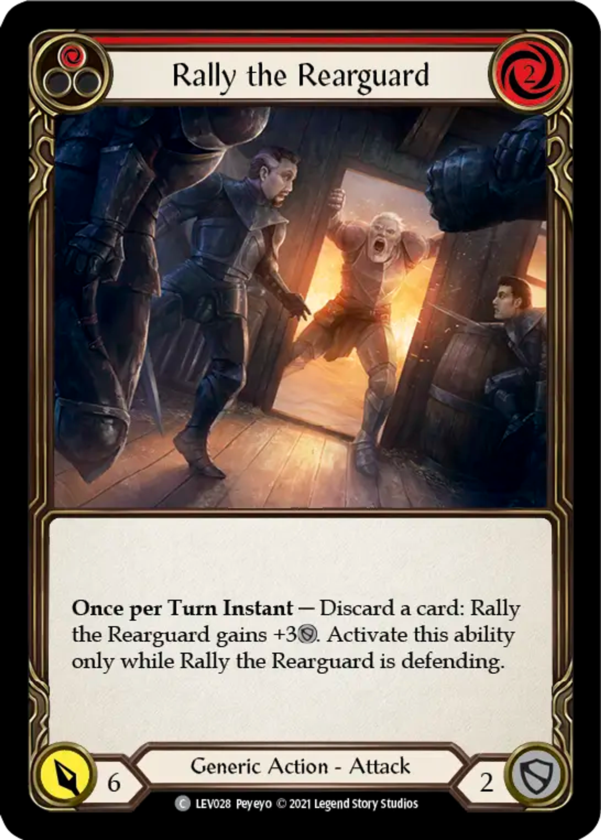 Rally the Rearguard (Red) — Levia - Blitz Deck — Flesh and Blood