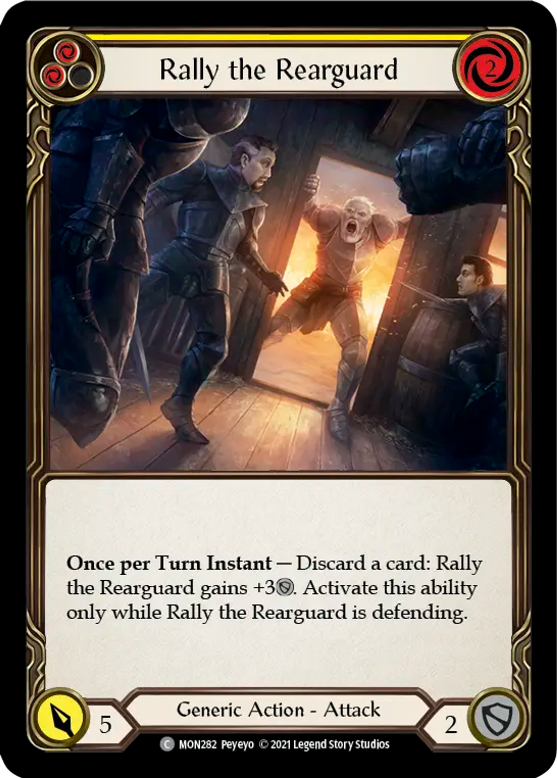 Rally the Rearguard (Yellow) — Monarch — Flesh and Blood