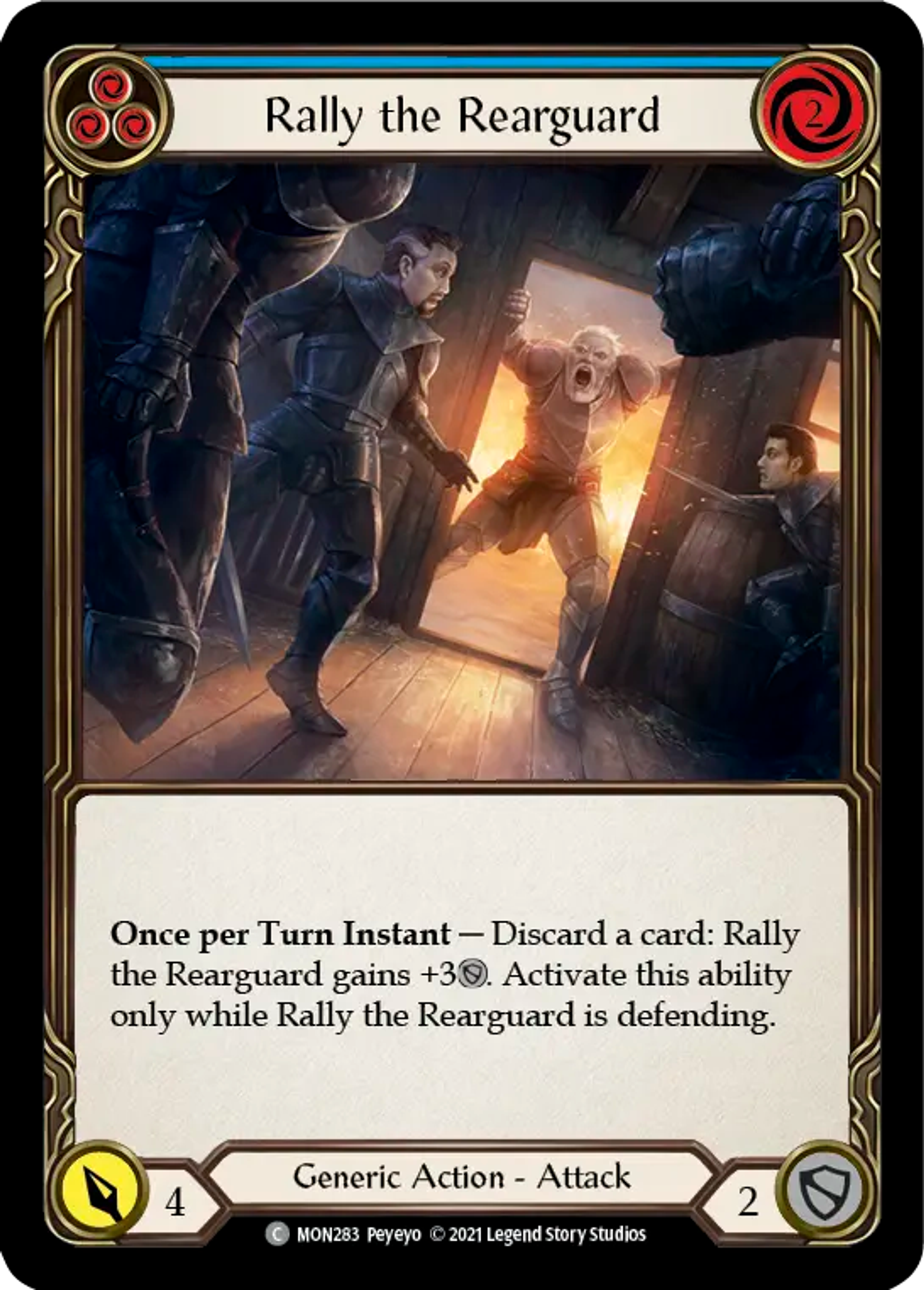 Rally the Rearguard (Blue) — Monarch — Flesh and Blood