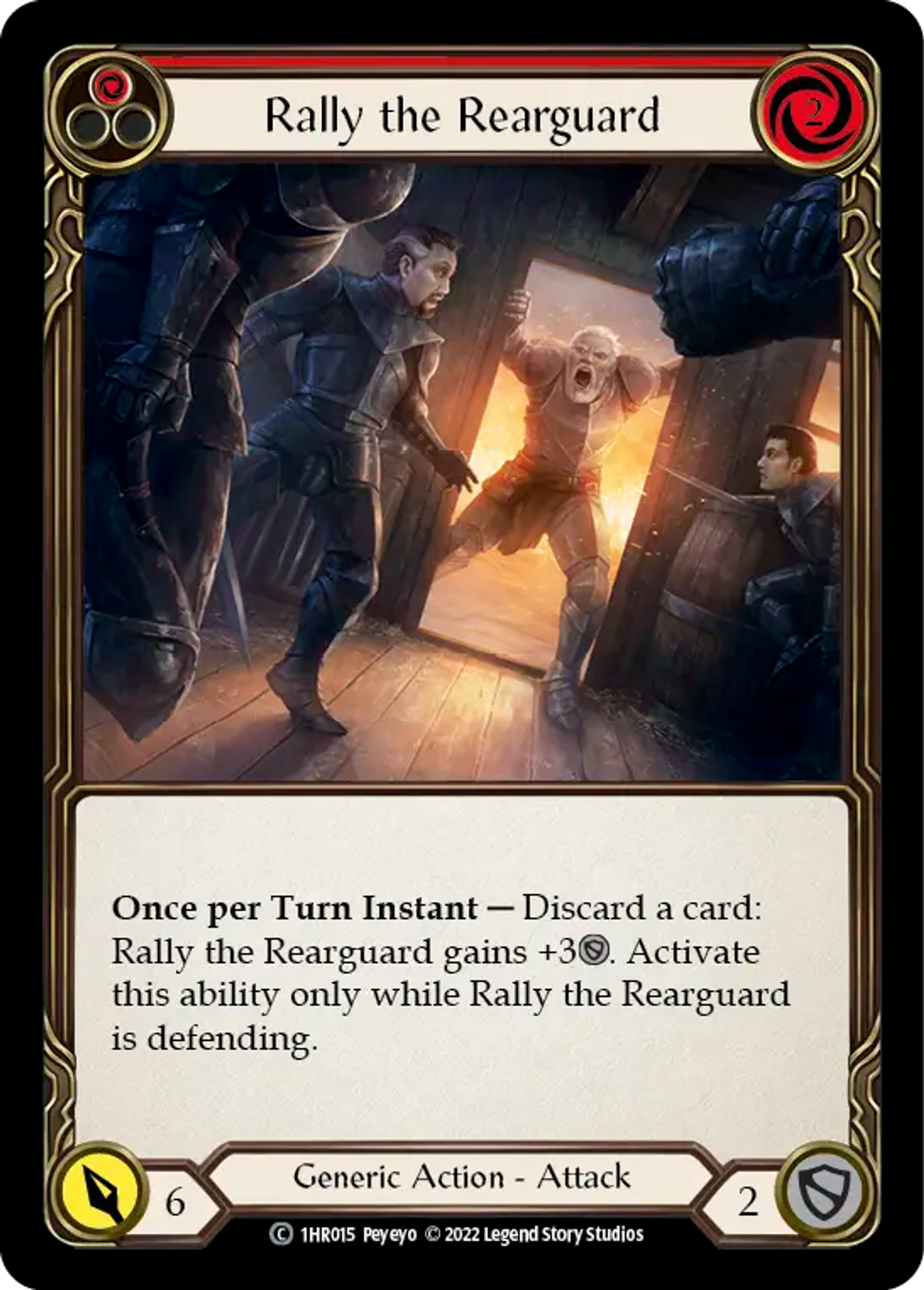 Rally the Rearguard (Red) — Rhinar - Blitz Deck — Flesh and Blood
