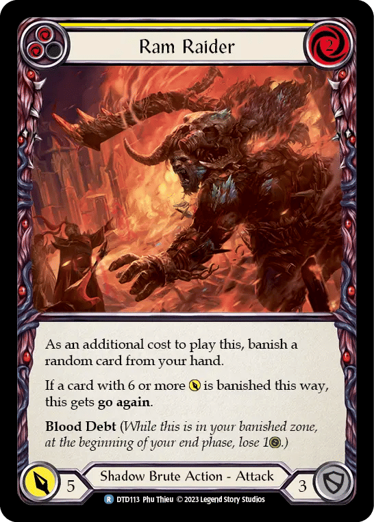 Ram Raider (Yellow) — Dusk till Dawn — Flesh and Blood