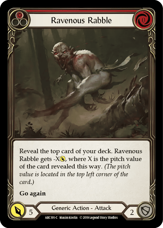 Ravenous Rabble (Red) — Arcane Rising — Flesh and Blood