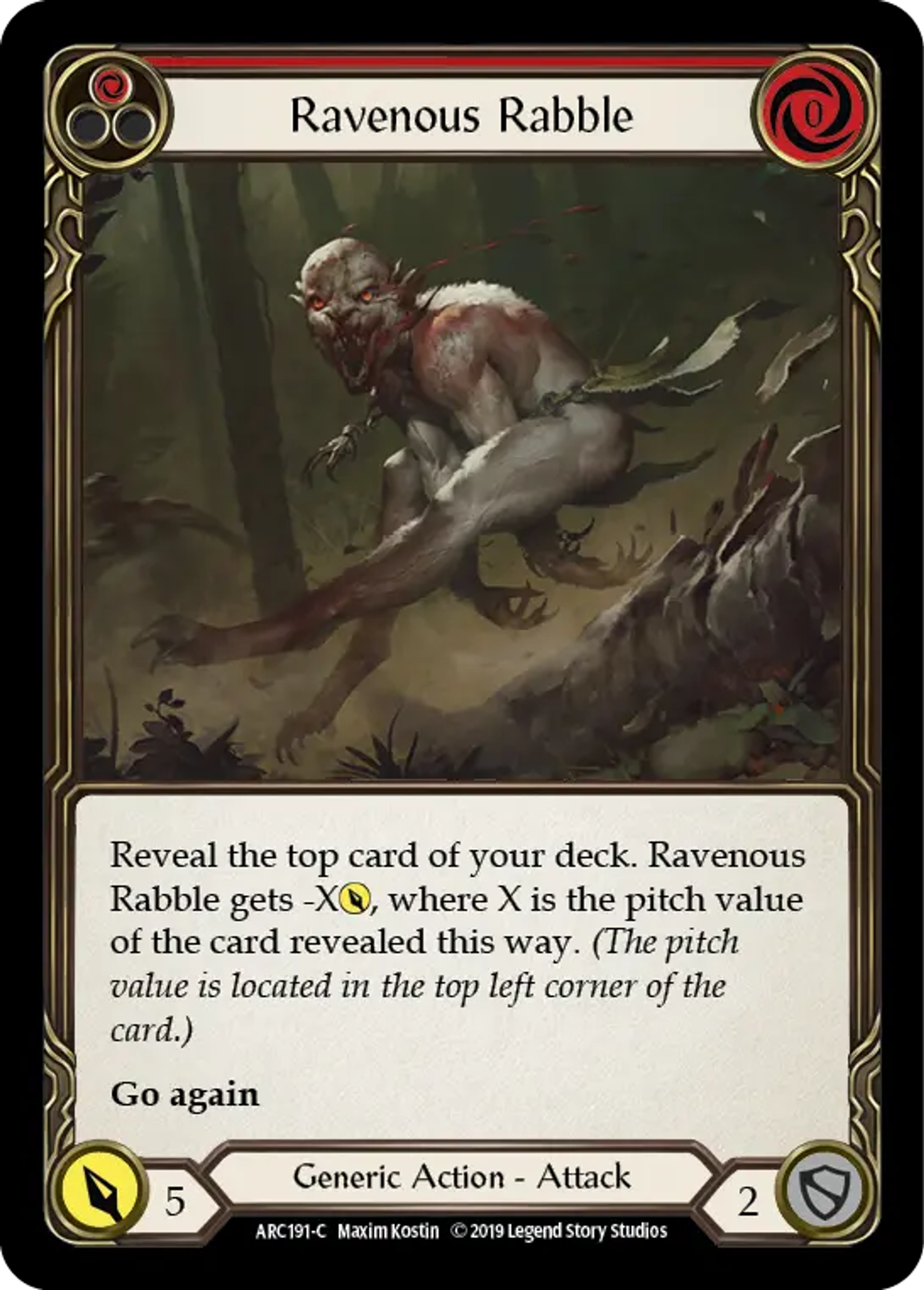 Ravenous Rabble (Red) — Arcane Rising — Flesh and Blood