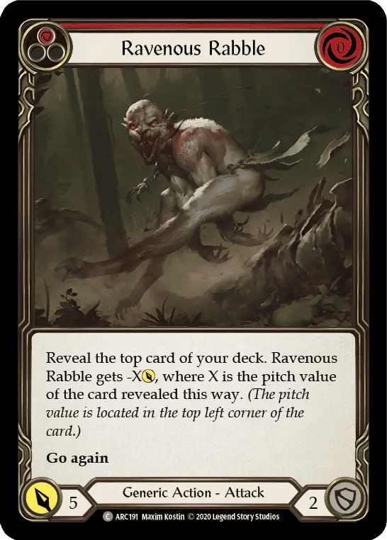 Ravenous Rabble (Red) — Arcane Rising - Unlimited — Flesh and Blood