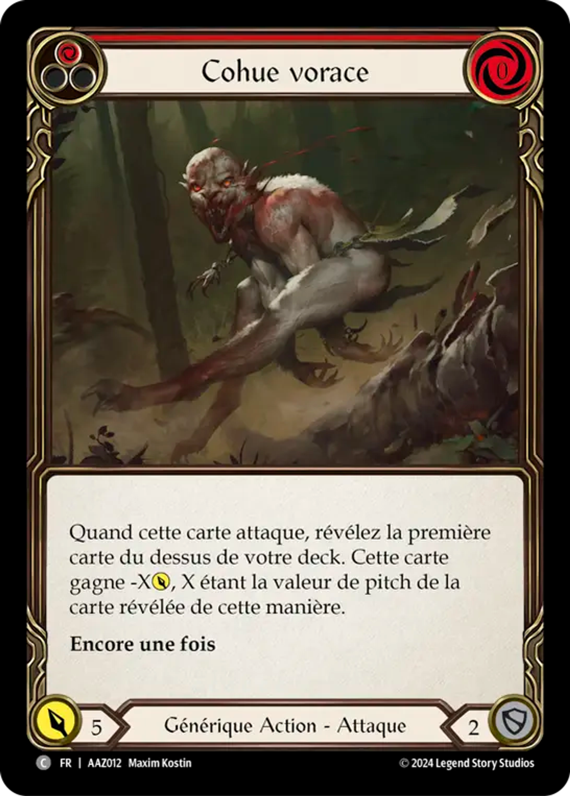Cohue vorace — Armory Deck - Azalea, Ace in the Hole — Flesh and Blood