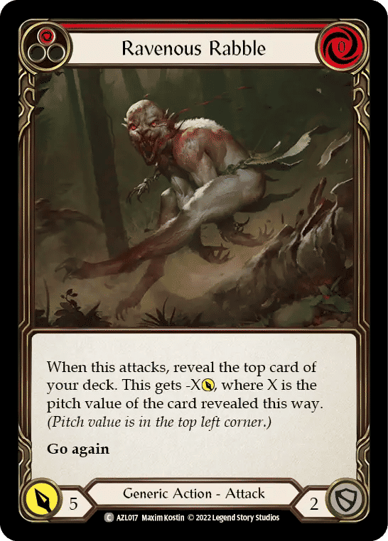 Ravenous Rabble (Red) — Azalea - Blitz Deck — Flesh and Blood