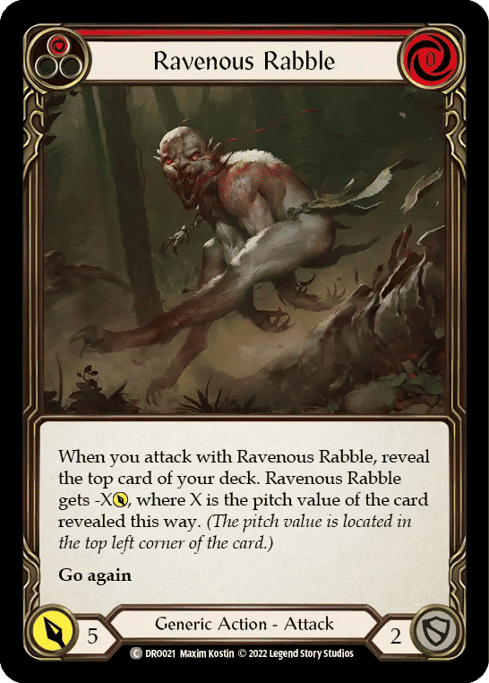Ravenous Rabble (Red) — Dromai - Blitz Deck — Flesh and Blood