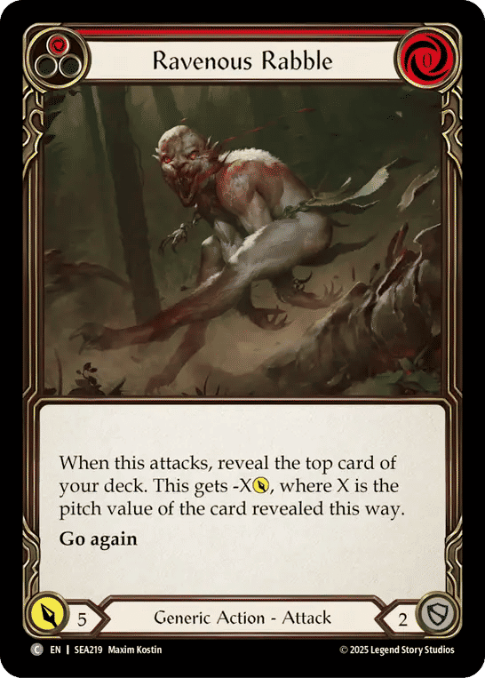 Ravenous Rabble (Red) — High Seas — Flesh and Blood