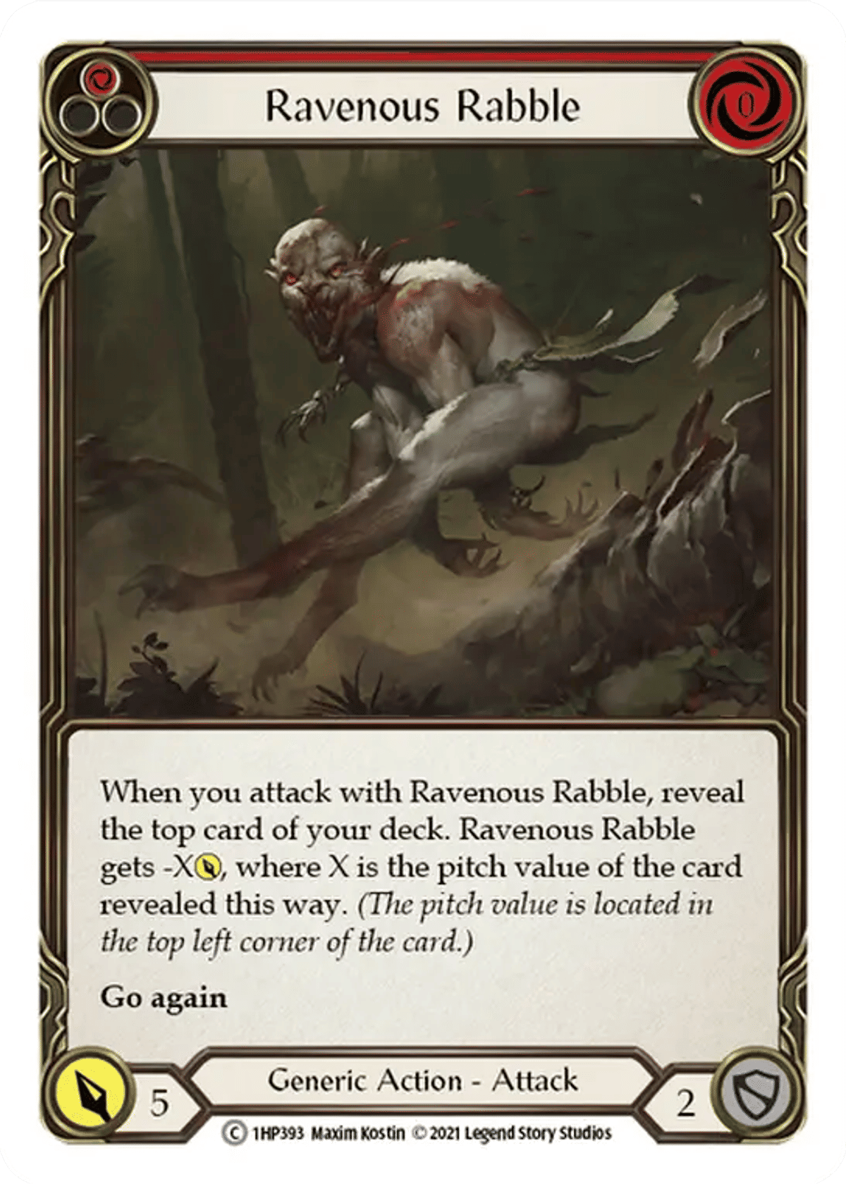 Ravenous Rabble (Red) from History Pack 1 - Flesh and Blood