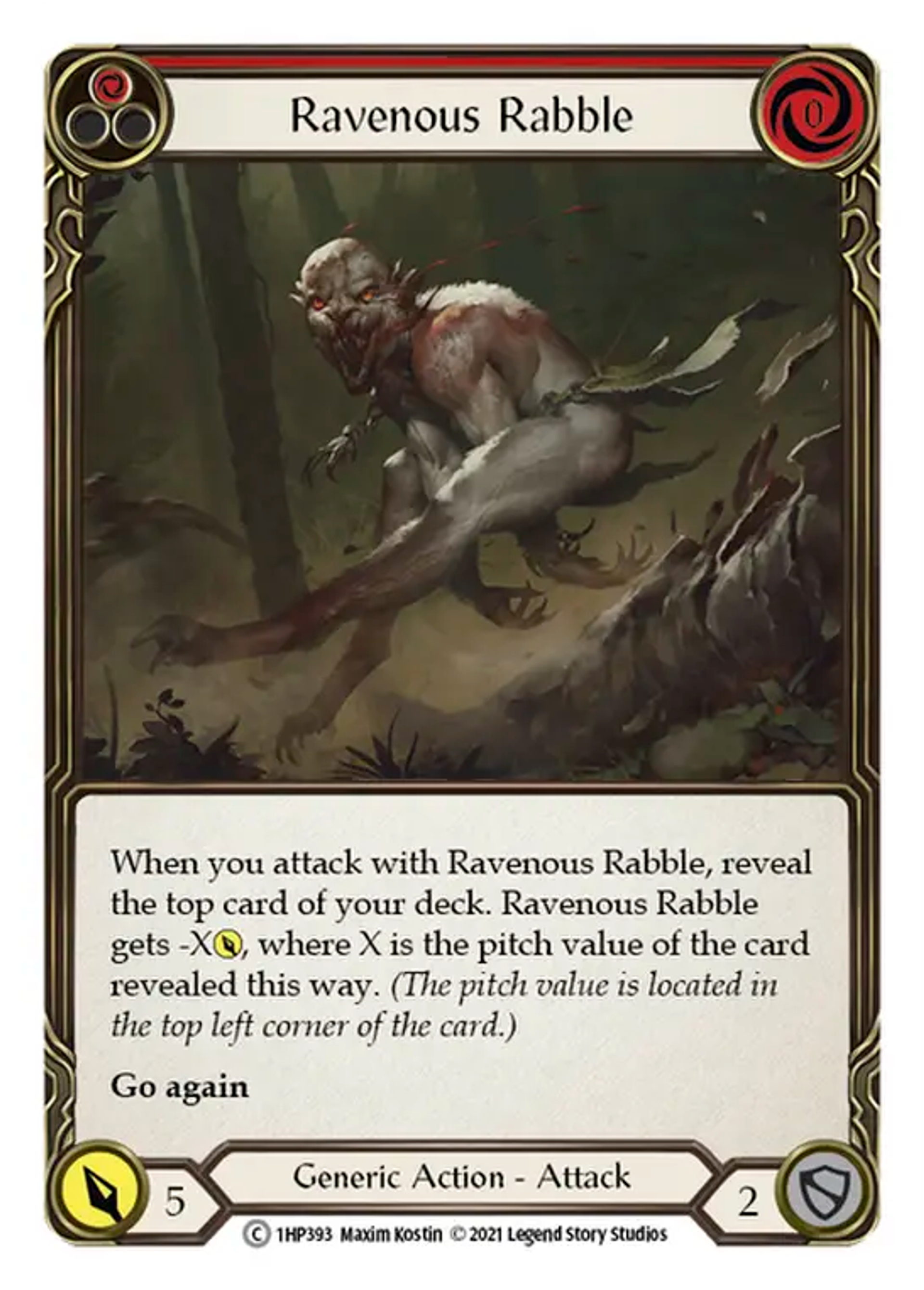 Ravenous Rabble (Red) — History Pack 1 — Flesh and Blood