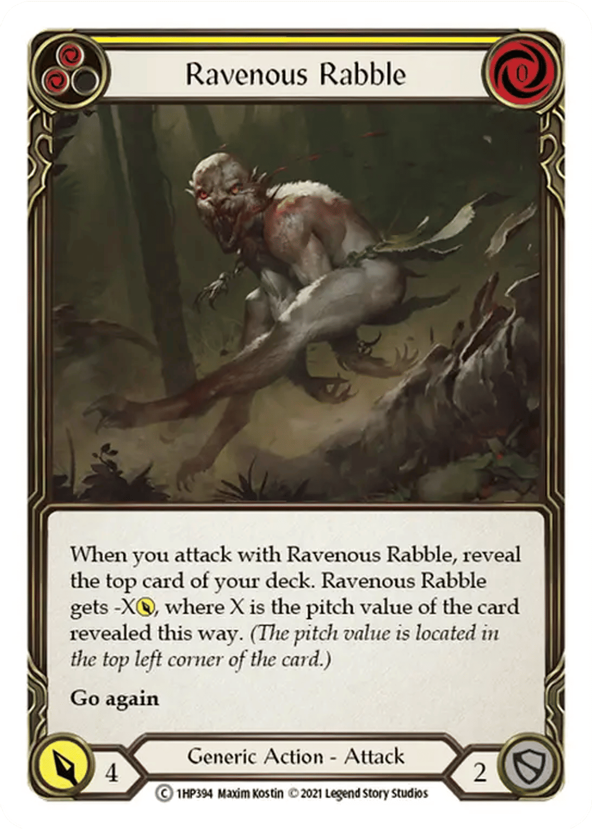 Ravenous Rabble (Yellow) from History Pack 1 - Flesh and Blood