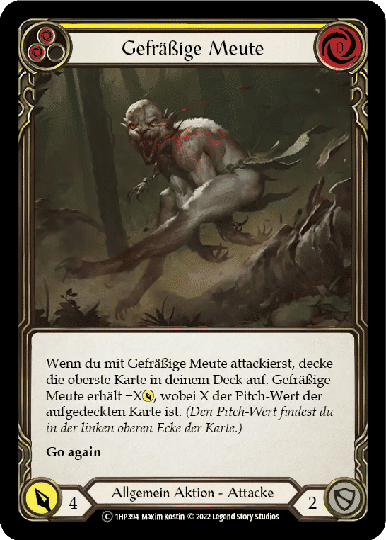 Ravenous Rabble (Yellow) — History Pack 1 - Black Label — Flesh and Blood