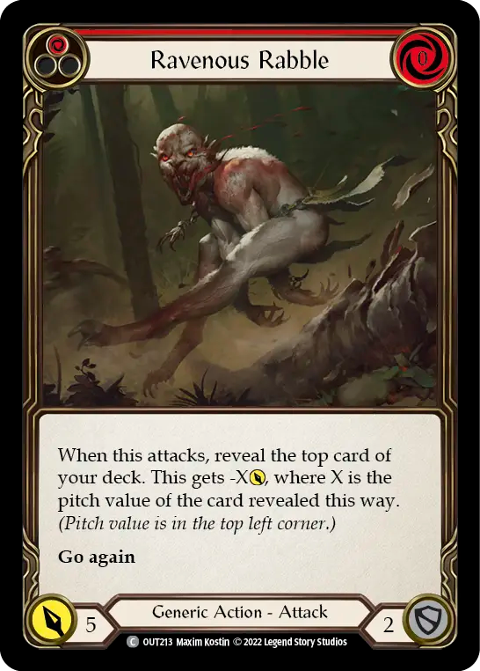 Ravenous Rabble (Red) — Outsiders — Flesh and Blood