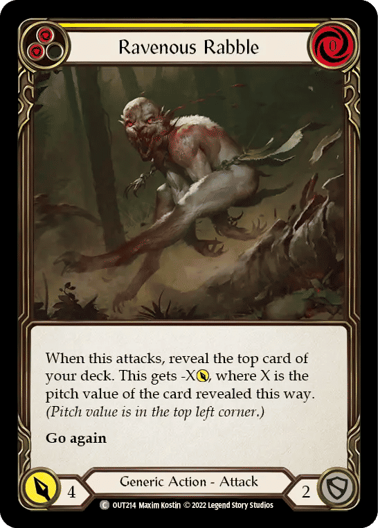 Ravenous Rabble (Yellow) — Outsiders — Flesh and Blood