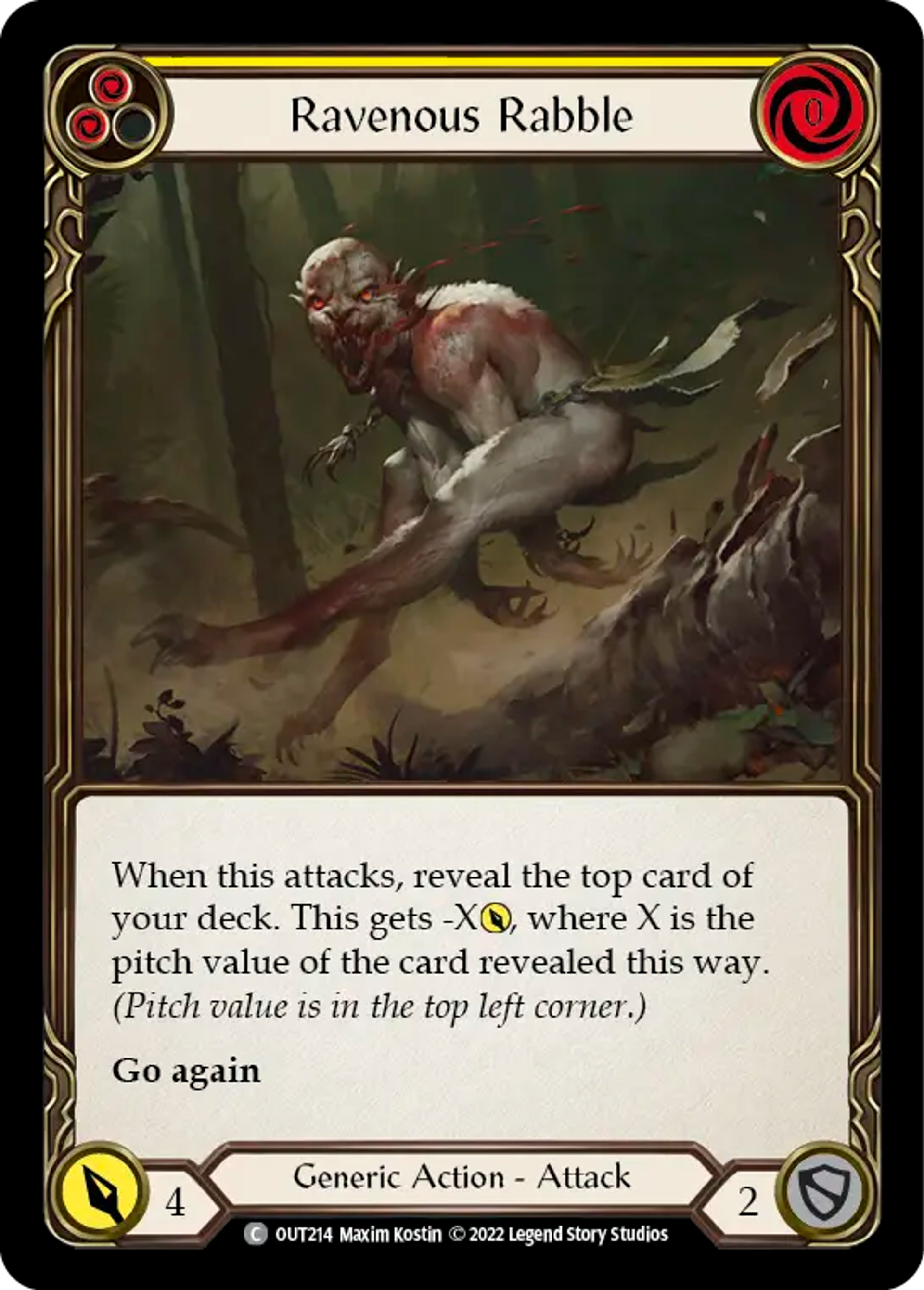 Ravenous Rabble (Yellow) — Outsiders — Flesh and Blood