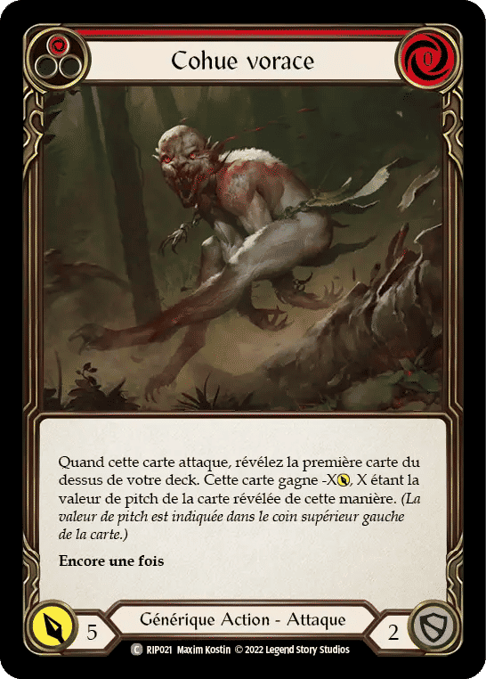 Cohue vorace — Riptide - Blitz Deck — Flesh and Blood