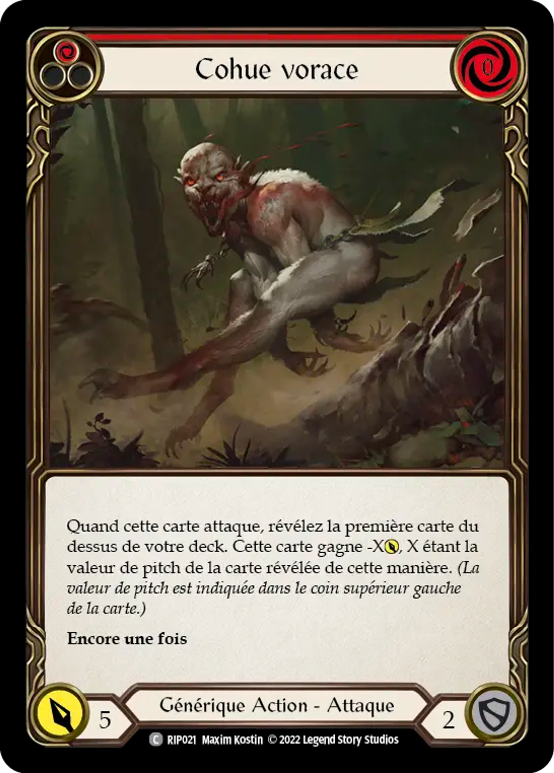 Cohue vorace — Riptide - Blitz Deck — Flesh and Blood