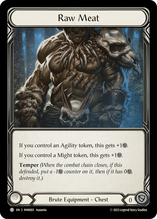 Raw Meat — Rhinar - Heavy Hitters Blitz Deck — Flesh and Blood