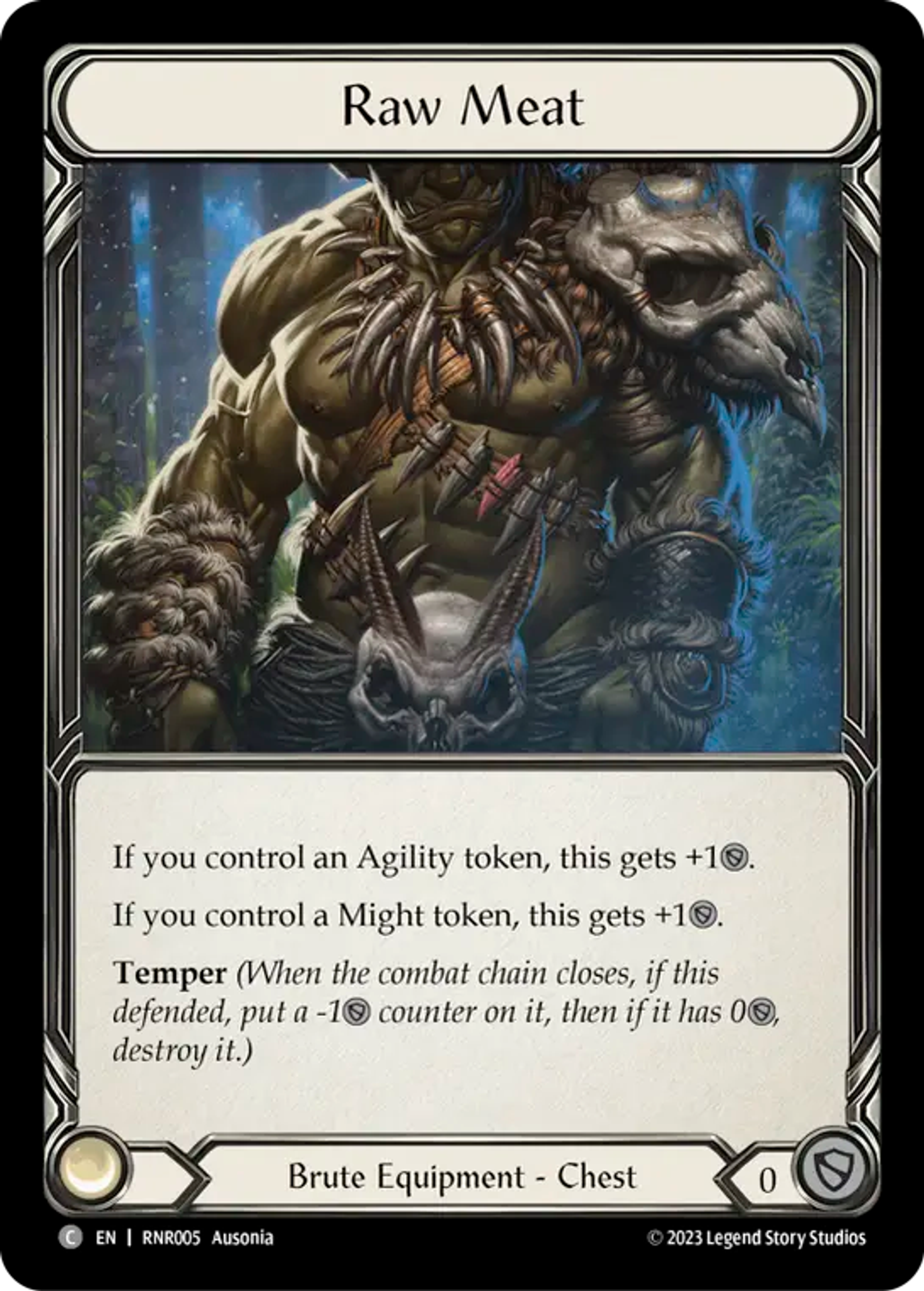 Raw Meat — Rhinar - Heavy Hitters Blitz Deck — Flesh and Blood