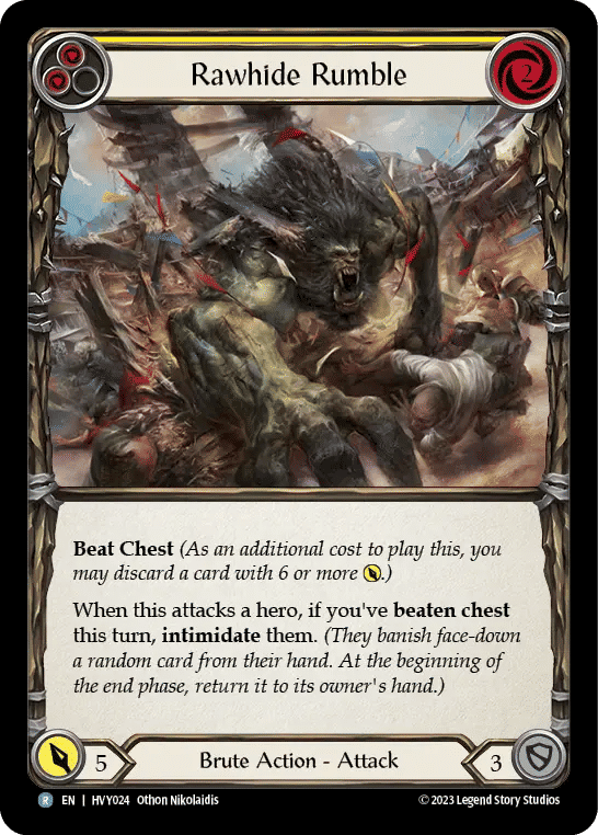Rawhide Rumble (Yellow) — Heavy Hitters — Flesh and Blood