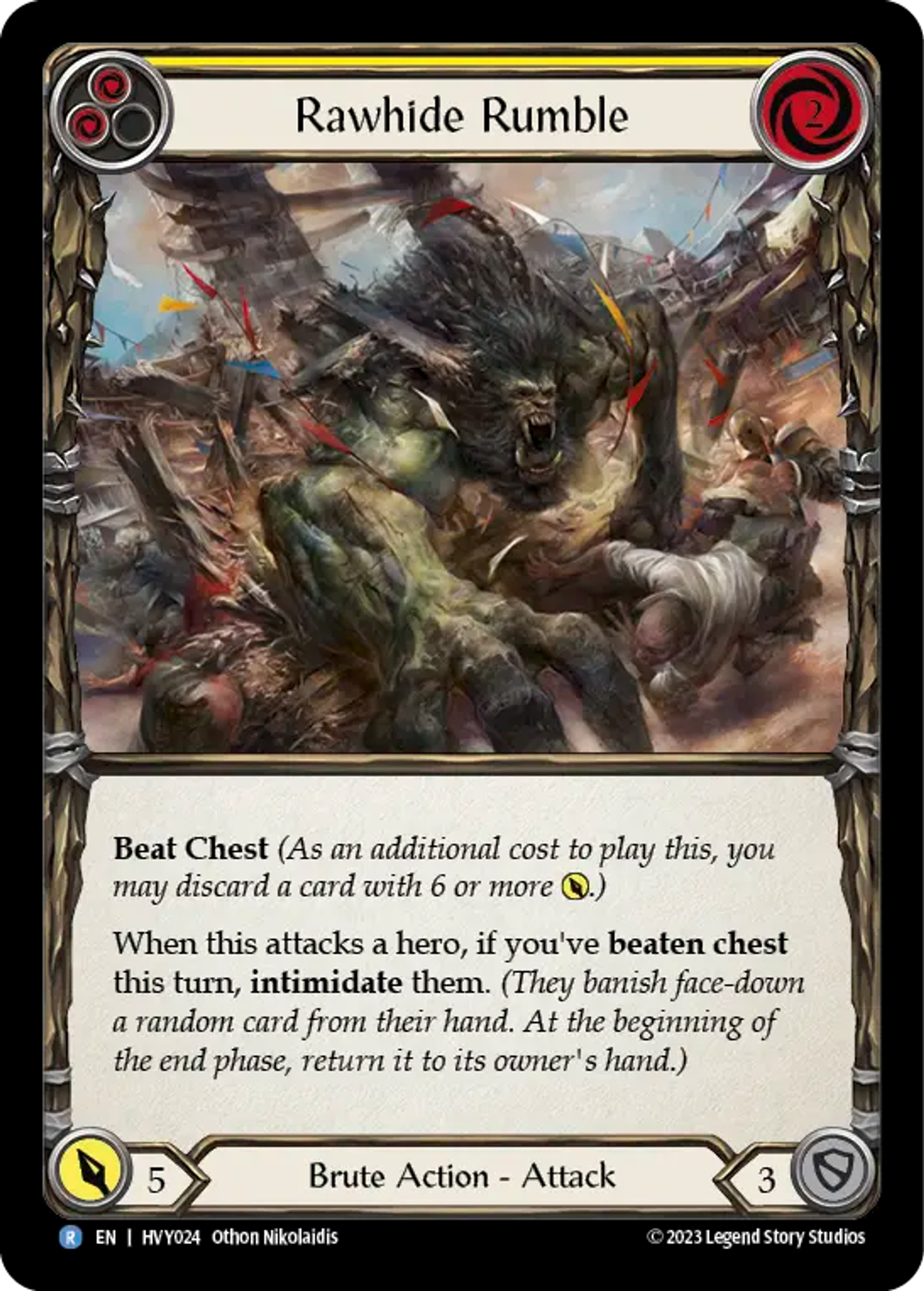 Rawhide Rumble (Yellow) — Heavy Hitters — Flesh and Blood