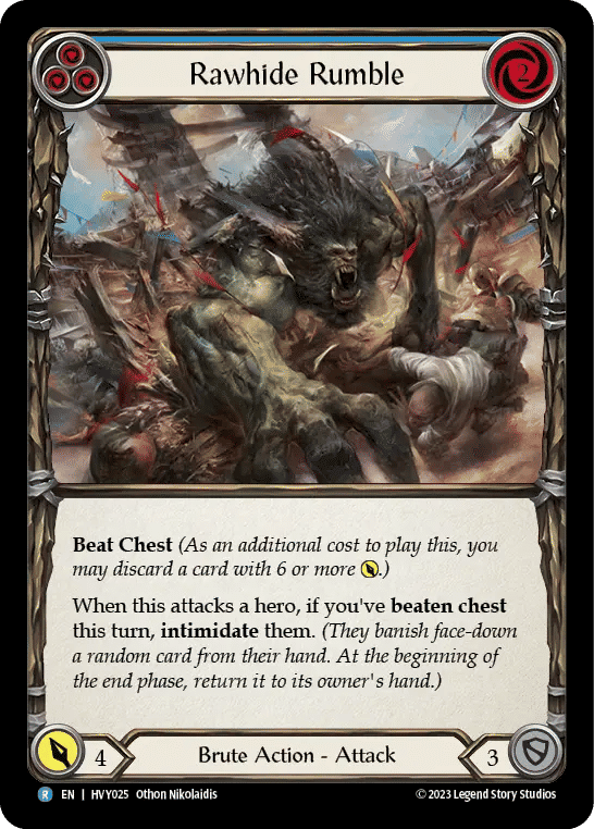 Rawhide Rumble (Blue) — Heavy Hitters — Flesh and Blood