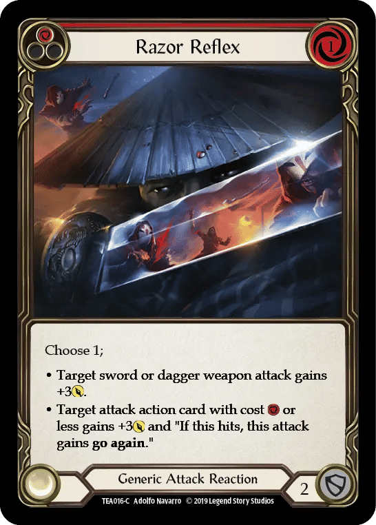 Razor Reflex (Red) — Dorinthea Ironsong - Hero Deck — Flesh and Blood