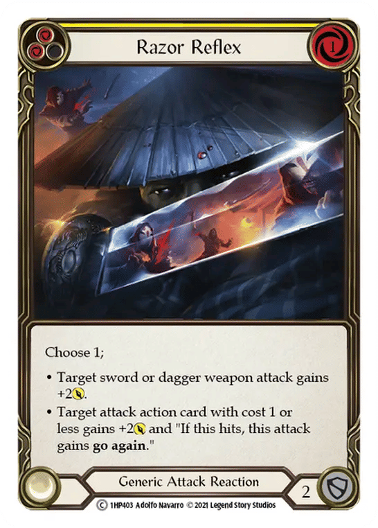 Razor Reflex (Yellow) — History Pack 1 — Flesh and Blood