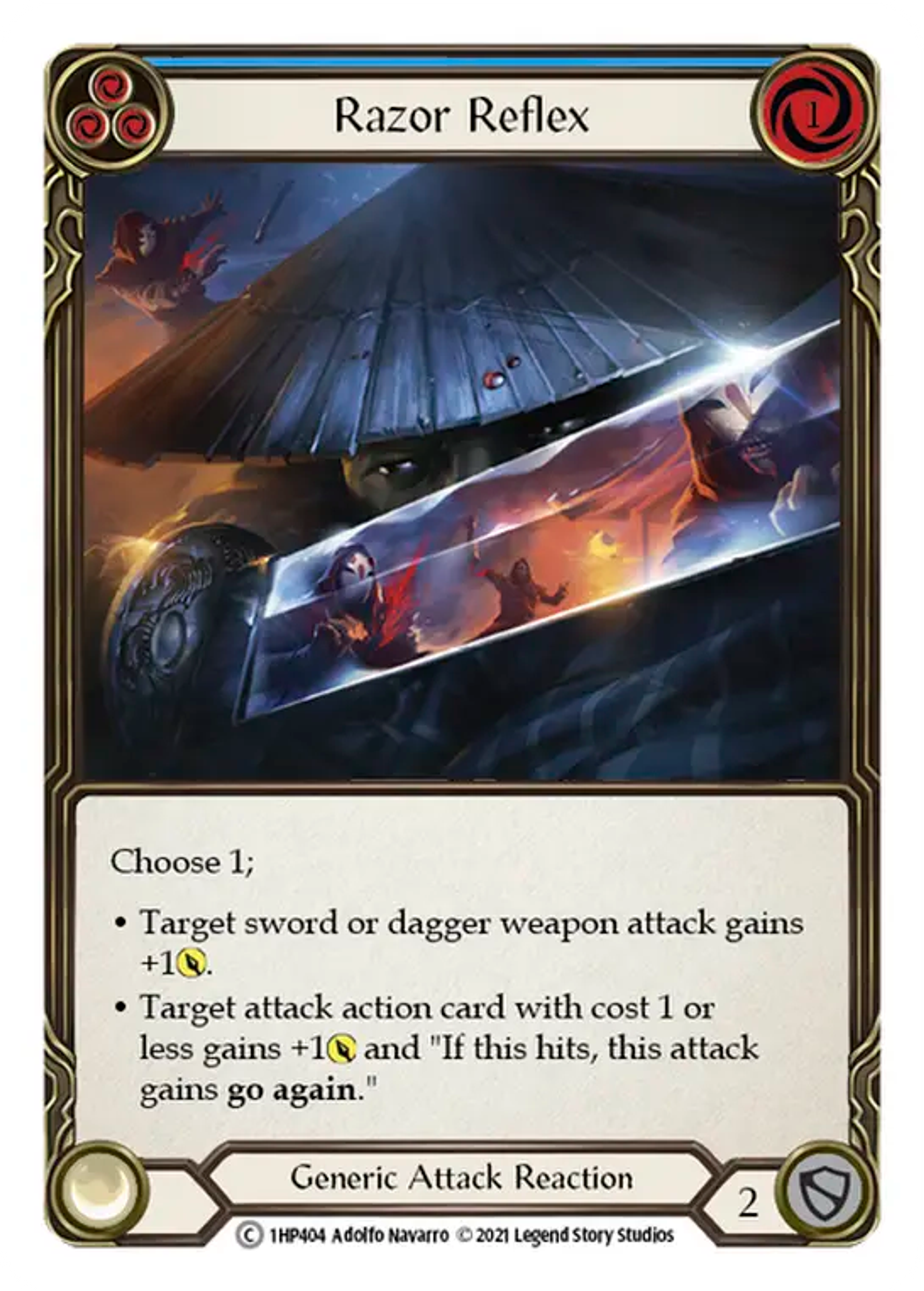 Razor Reflex (Blue) — History Pack 1 — Flesh and Blood