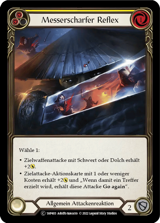 Razor Reflex (Yellow) — History Pack 1 - Black Label — Flesh and Blood