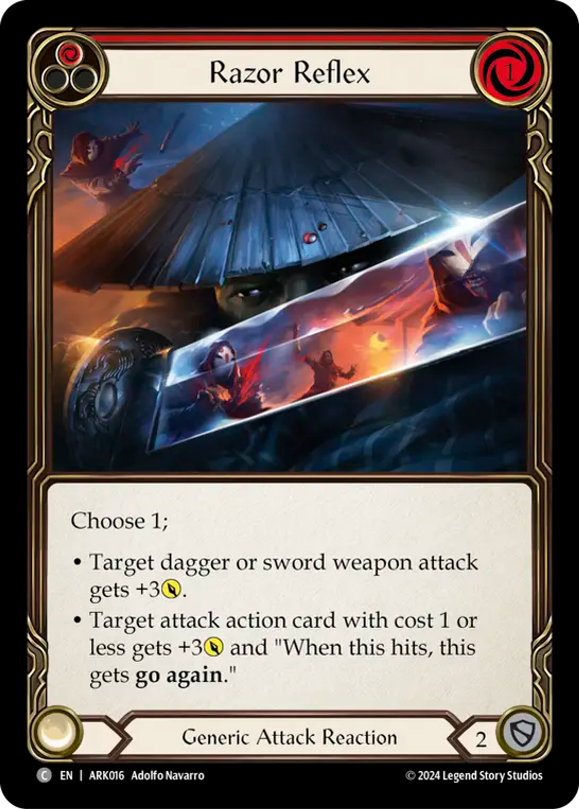 Razor Reflex (Red) — The Hunted Blitz Deck - Arakni — Flesh and Blood