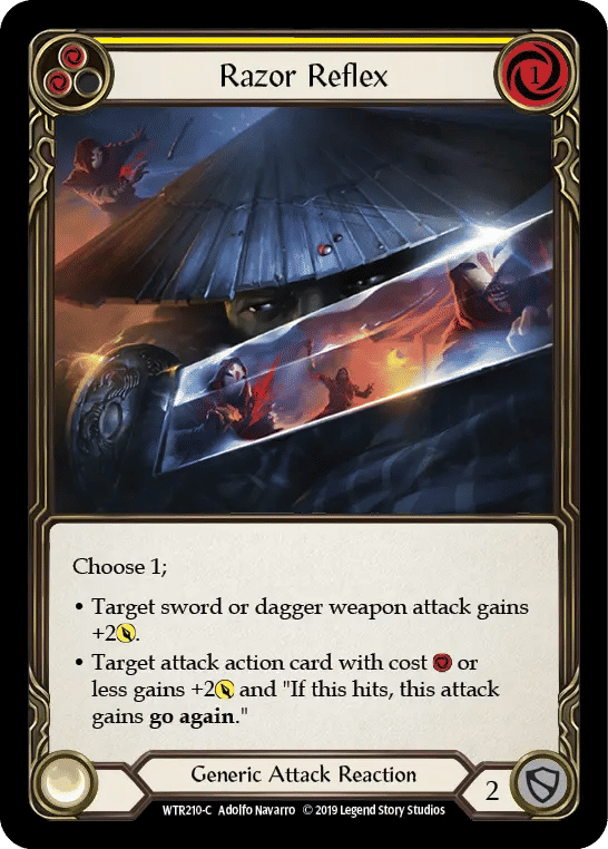 Razor Reflex (Yellow) — Welcome to Rathe — Flesh and Blood