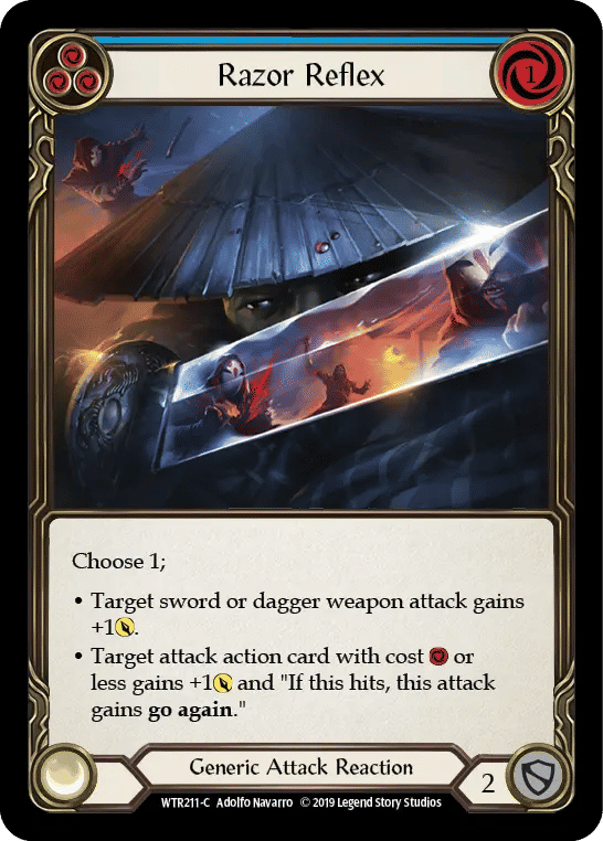 Razor Reflex (Blue) — Welcome to Rathe — Flesh and Blood
