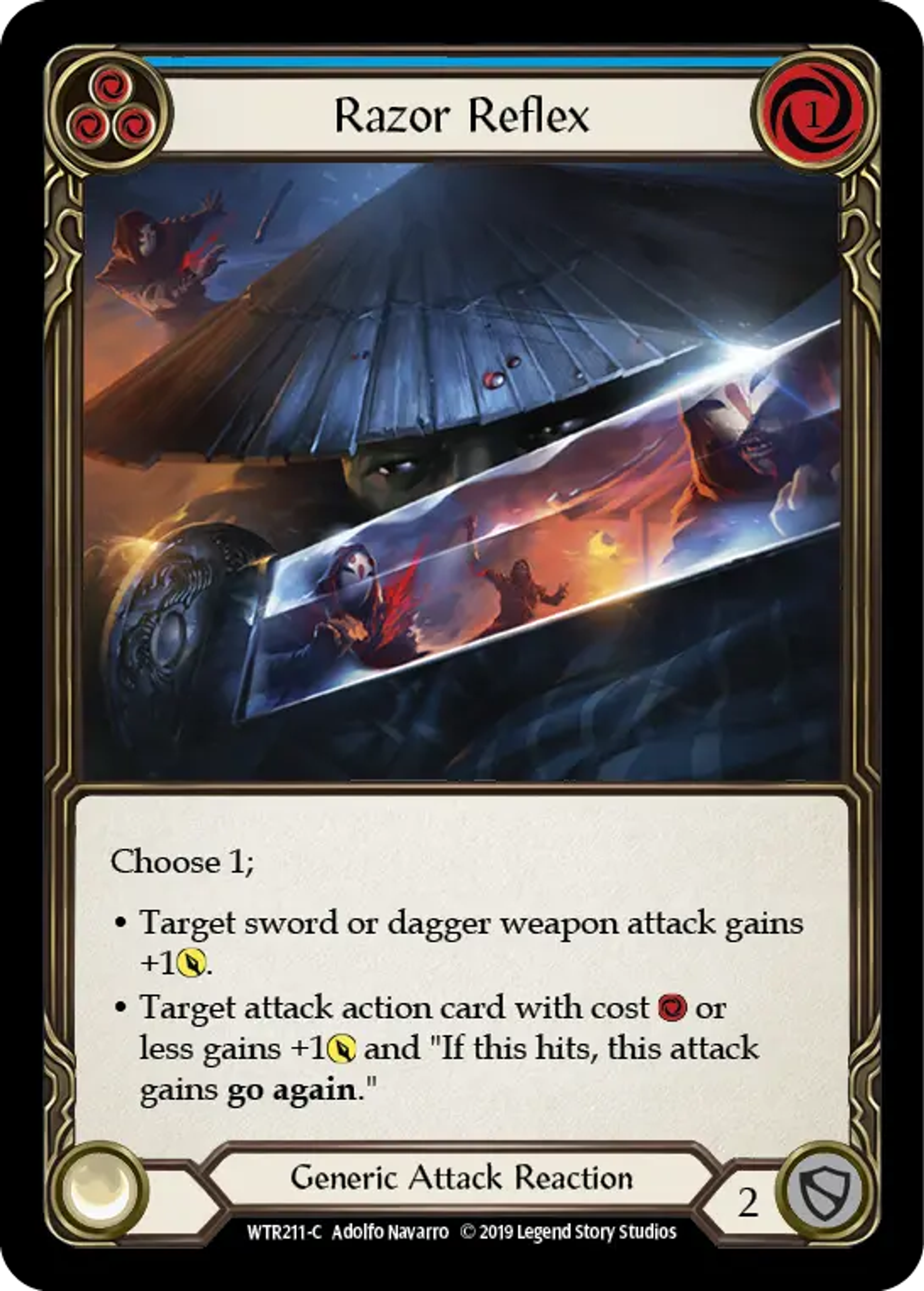 Razor Reflex (Blue) — Welcome to Rathe — Flesh and Blood