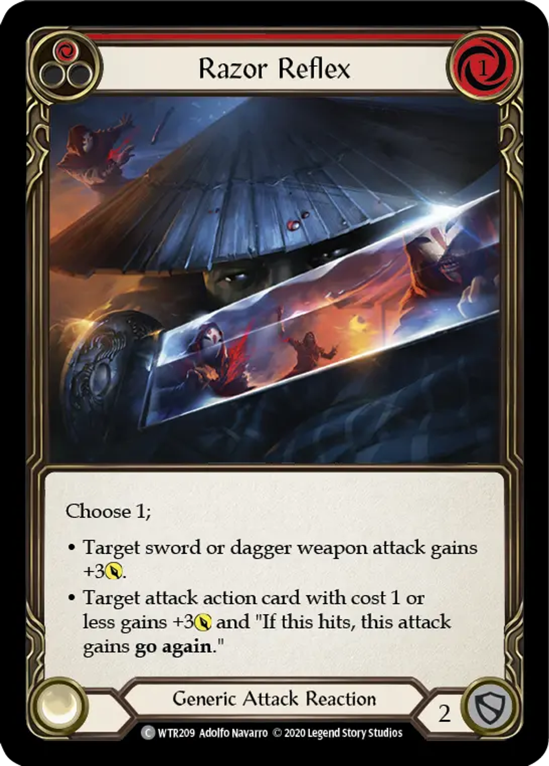 Razor Reflex (Red) — Welcome to Rathe - Unlimited — Flesh and Blood