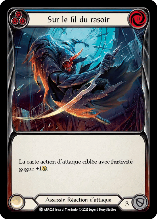 Sur le fil du rasoir — Arakni - Blitz Deck — Flesh and Blood