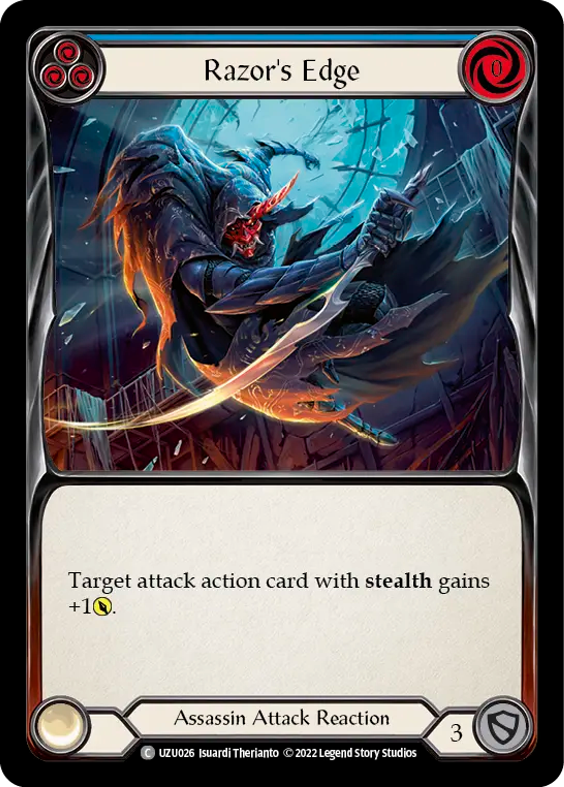 Razor's Edge (Blue) — Uzuri - Blitz Deck — Flesh and Blood