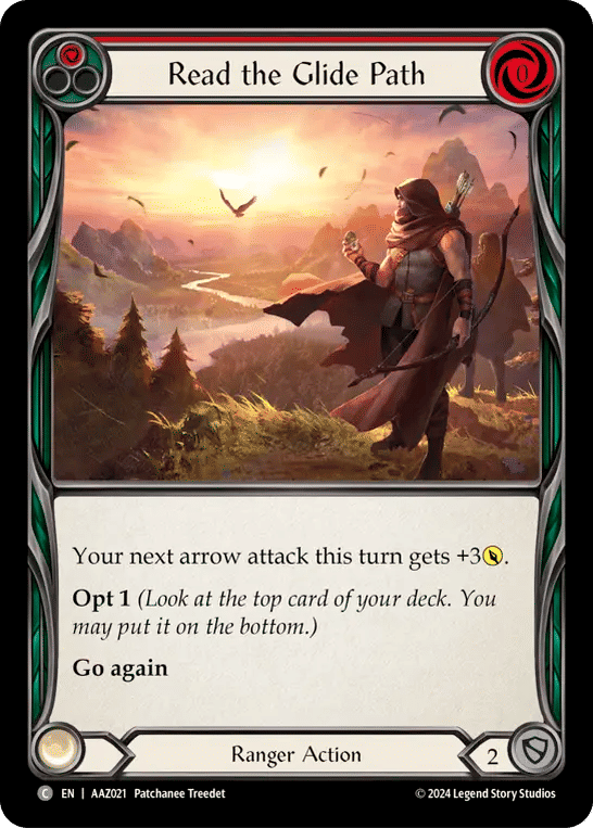 Read the Glide Path (Red) — Armory Deck - Azalea, Ace in the Hole — Flesh and Blood