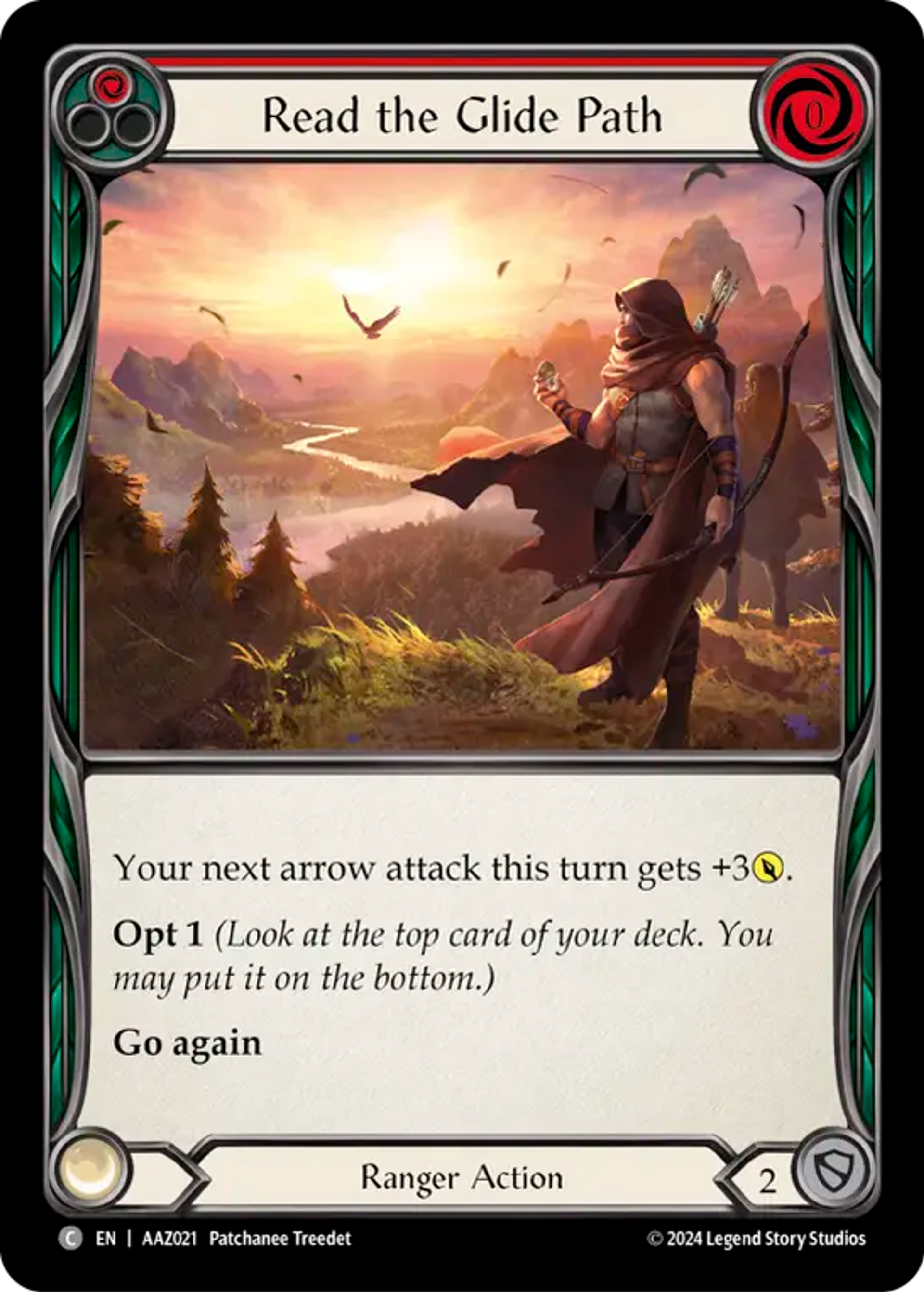 Read the Glide Path (Red) — Armory Deck - Azalea, Ace in the Hole — Flesh and Blood