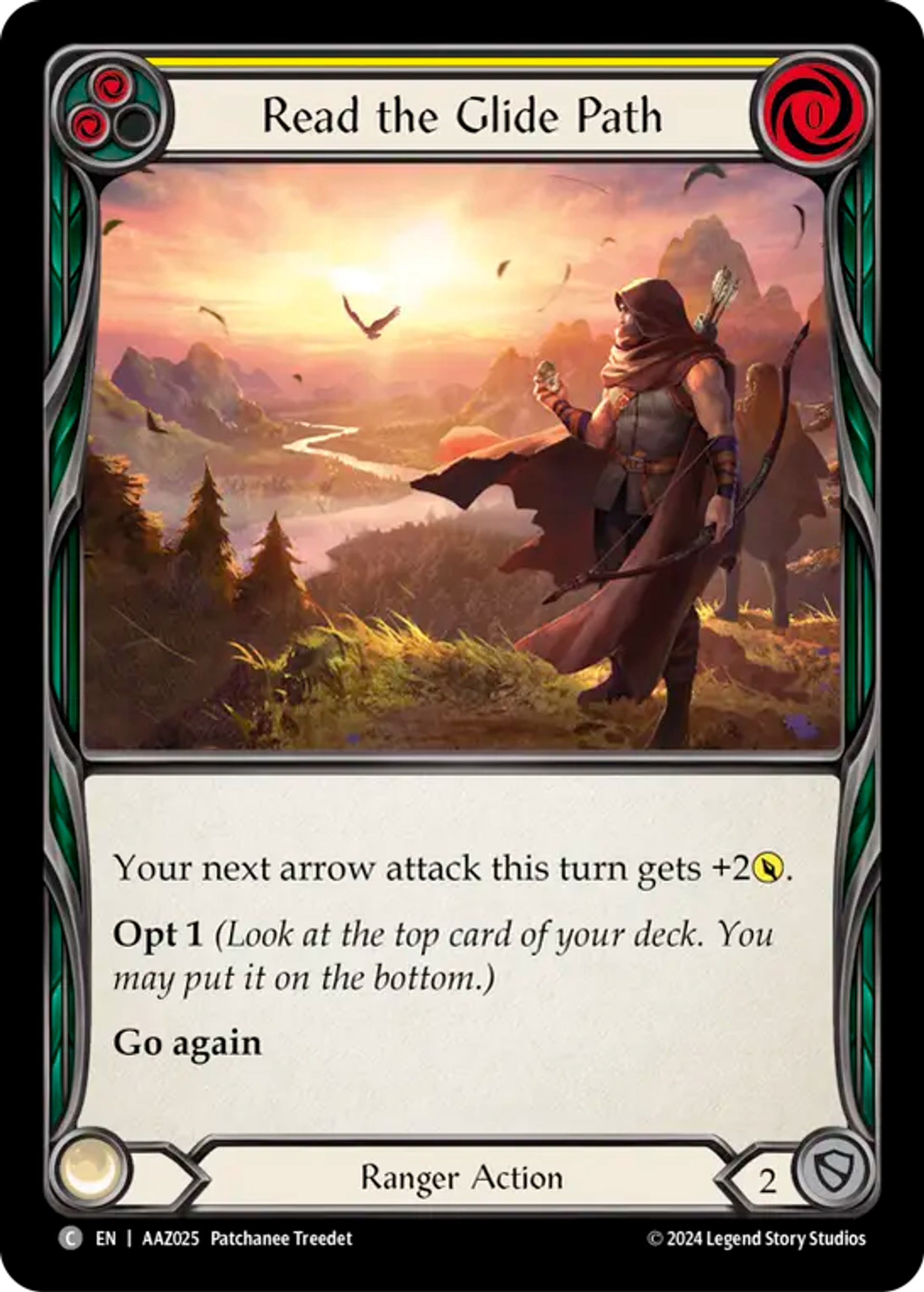 Read the Glide Path (Yellow) — Armory Deck - Azalea, Ace in the Hole — Flesh and Blood