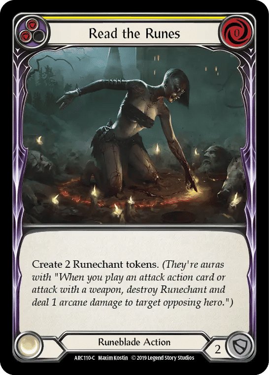 Read the Runes (Yellow) — Arcane Rising — Flesh and Blood