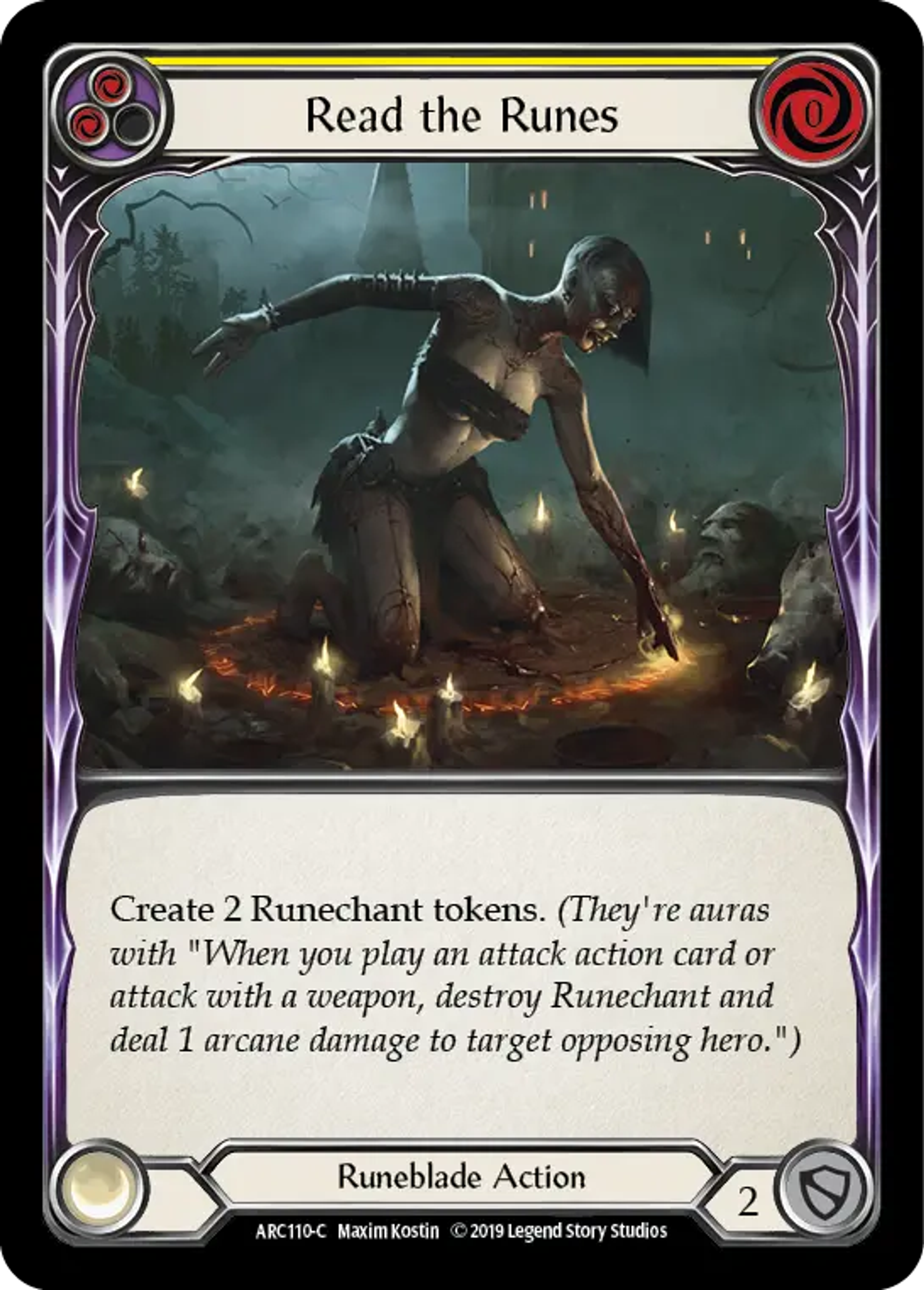 Read the Runes (Yellow) — Arcane Rising — Flesh and Blood