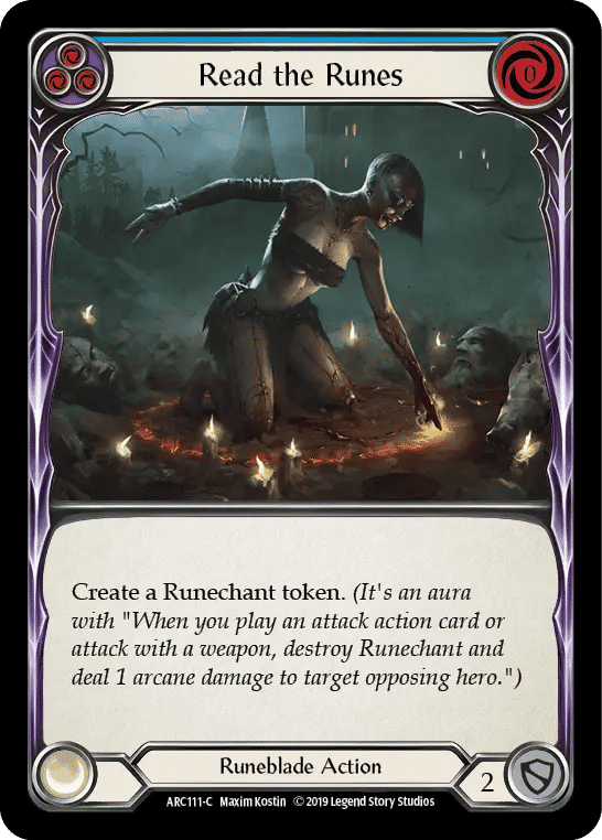 Read the Runes (Blue) — Arcane Rising — Flesh and Blood