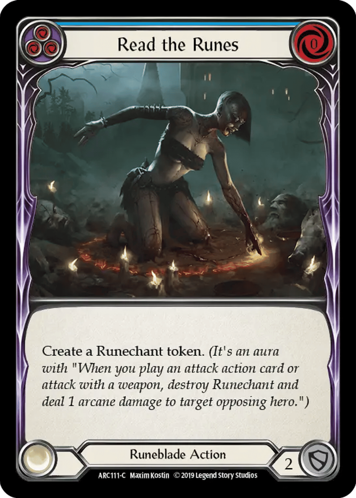 Read the Runes (Blue) from Arcane Rising - Flesh and Blood