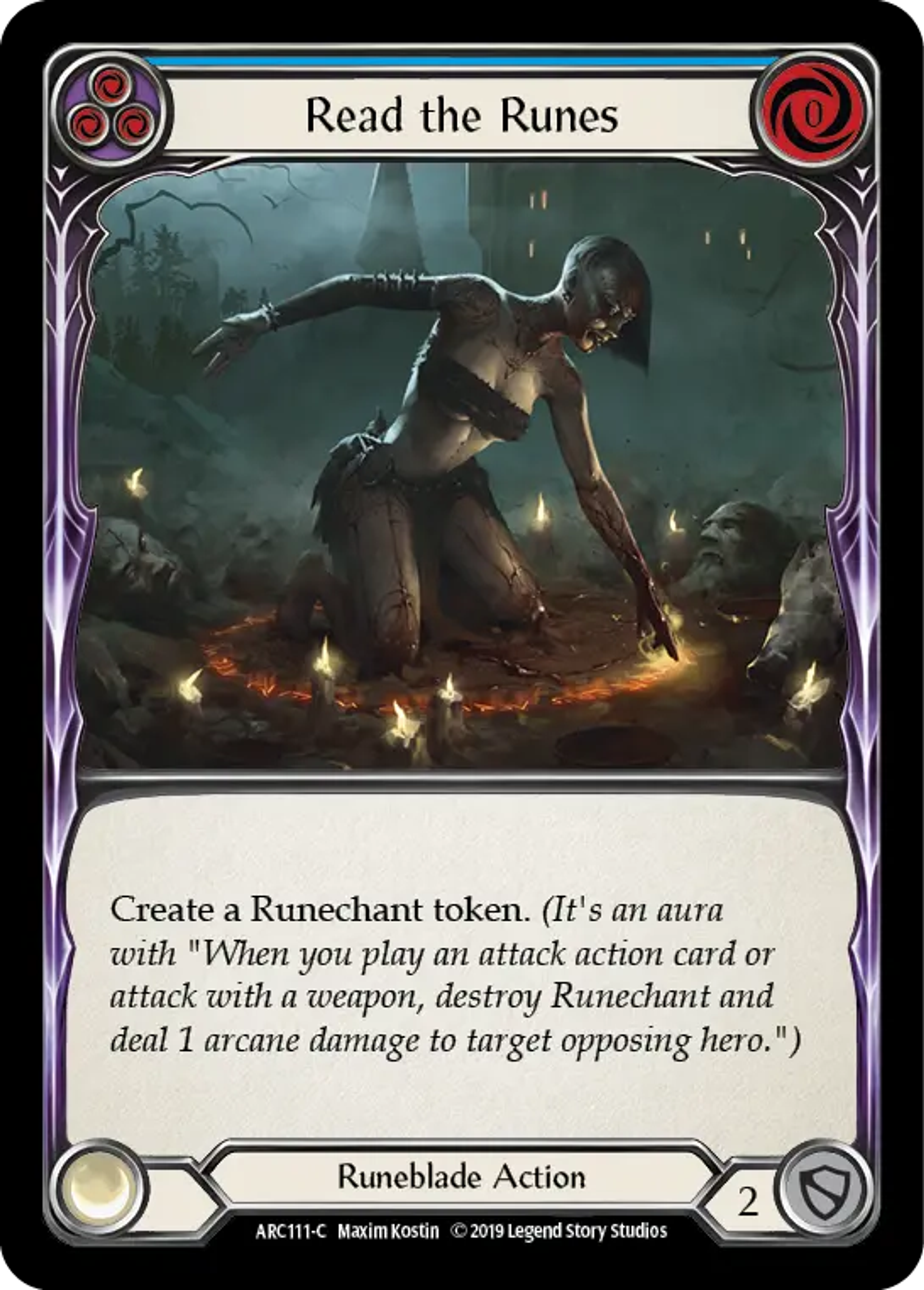 Read the Runes (Blue) — Arcane Rising — Flesh and Blood