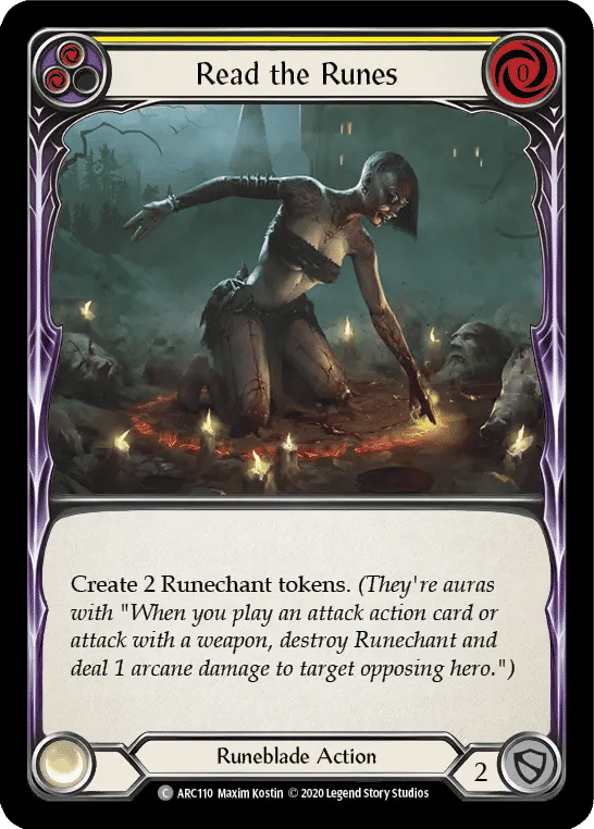 Read the Runes (Yellow) — Arcane Rising - Unlimited — Flesh and Blood