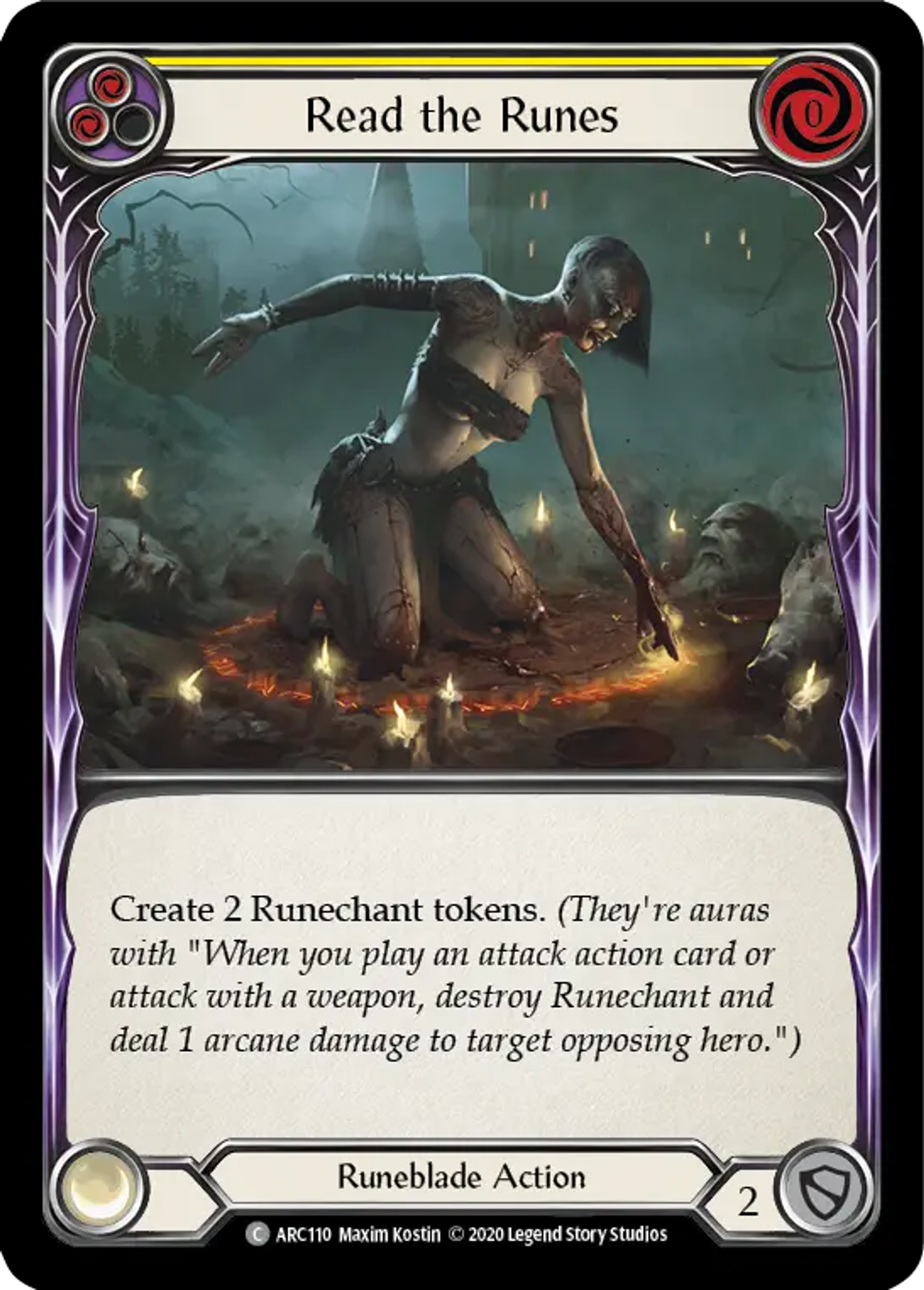 Read the Runes (Yellow) — Arcane Rising - Unlimited — Flesh and Blood