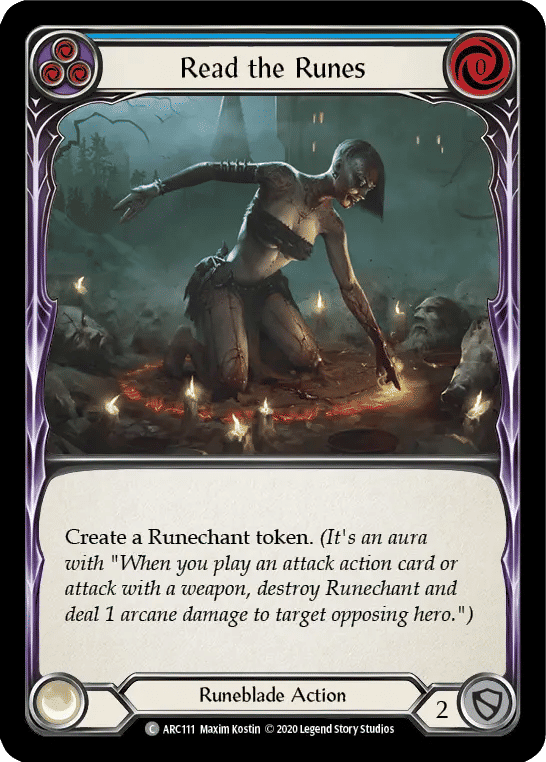 Read the Runes (Blue) — Arcane Rising - Unlimited — Flesh and Blood