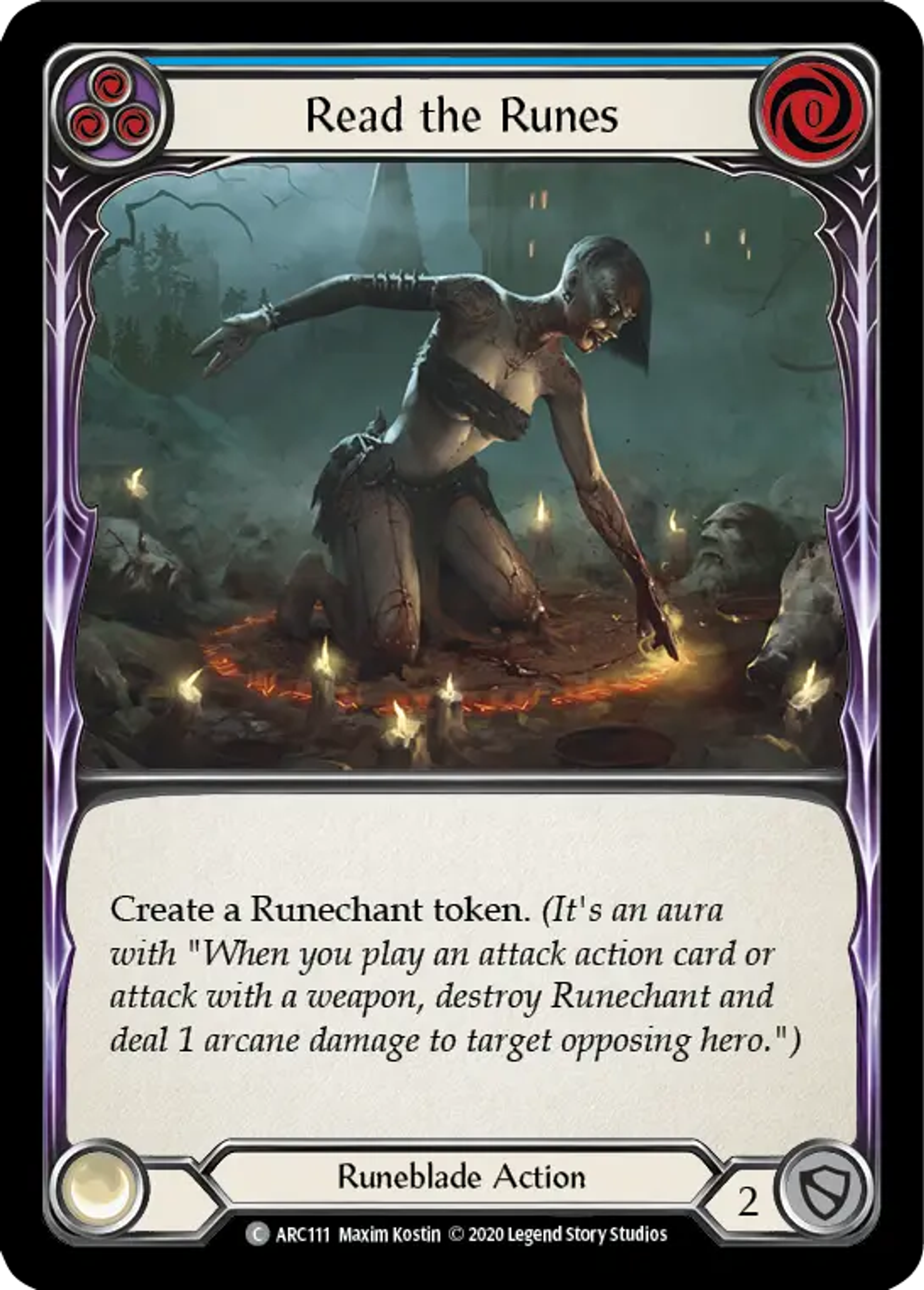 Read the Runes (Blue) — Arcane Rising - Unlimited — Flesh and Blood