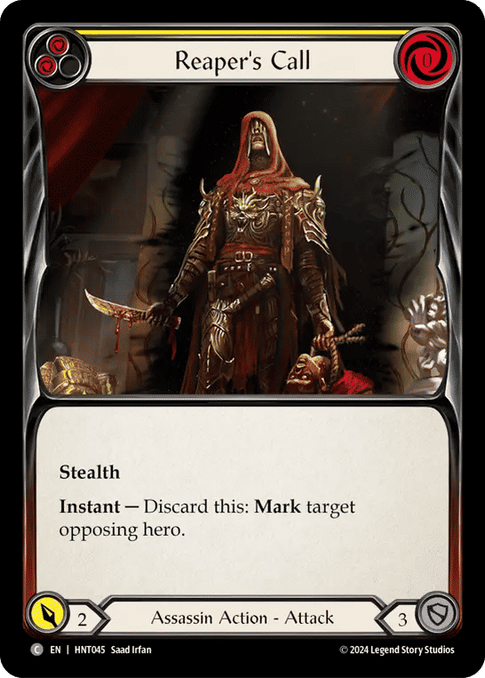 Reaper's Call (Yellow) — The Hunted — Flesh and Blood